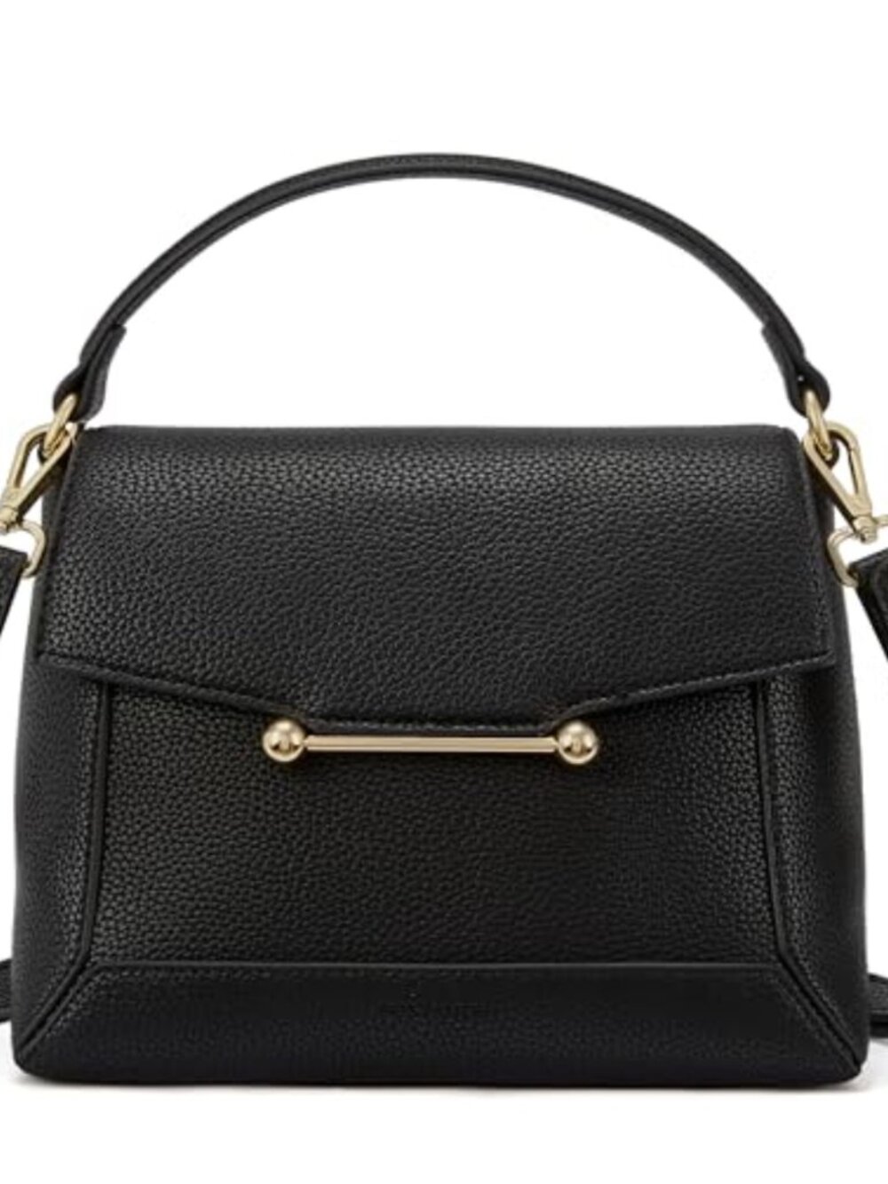 Small Vegan Leather Crossbody Bag Top Handle Shoulder Purse 3-in-1